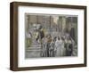 The Disciples Admire the Buildings of the Temple-James Tissot-Framed Giclee Print