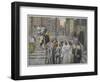 The Disciples Admire the Buildings of the Temple-James Tissot-Framed Giclee Print