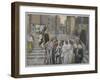 The Disciples Admire the Buildings of the Temple-James Tissot-Framed Giclee Print