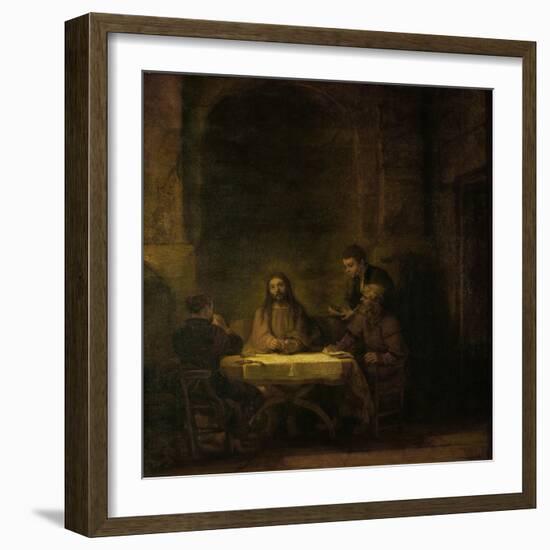 The Disciples at Emmaus, 1648-Rembrandt van Rijn-Framed Giclee Print