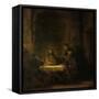 The Disciples at Emmaus, 1648-Rembrandt van Rijn-Framed Stretched Canvas