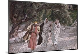 The Disciples on the Road to Emmaus, Illustration for 'The Life of Christ', C.1884-96-James Tissot-Mounted Giclee Print