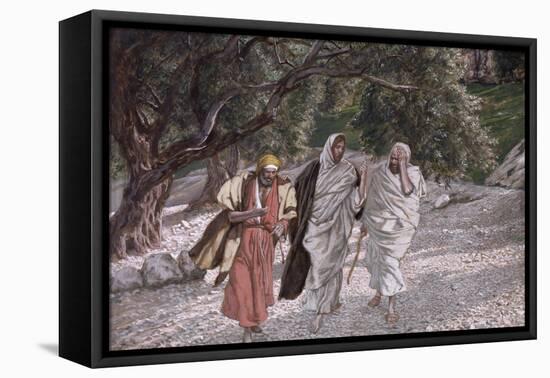 The Disciples on the Road to Emmaus, Illustration for 'The Life of Christ', C.1884-96-James Tissot-Framed Stretched Canvas