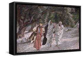 The Disciples on the Road to Emmaus, Illustration for 'The Life of Christ', C.1884-96-James Tissot-Framed Stretched Canvas