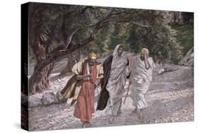 The Disciples on the Road to Emmaus, Illustration for 'The Life of Christ', C.1884-96-James Tissot-Stretched Canvas