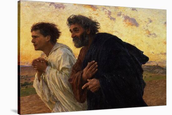 The Disciples Peter and John Running to Sepulchre on the Morning of the Resurrection, circa 1898-Eugene Burnand-Stretched Canvas