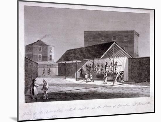 The Discipline Mill at Brixton Prison, Lambeth, London, 1821-J Shury-Mounted Giclee Print