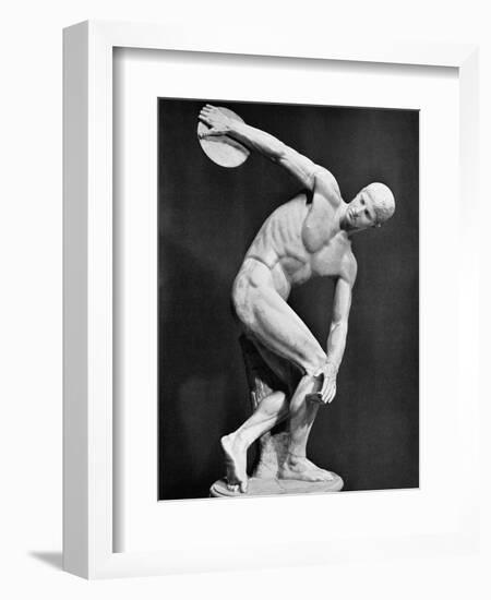 The Discobolus, 450.B.C-Myron-Framed Photographic Print