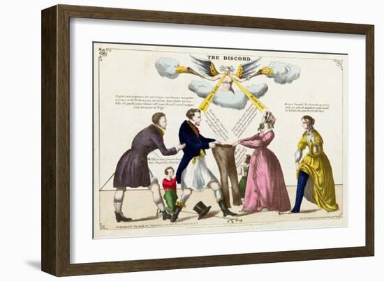 The Discord, 1855-F. Heppenheimer-Framed Giclee Print