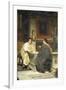 The Discourse, a Chat-Sir Lawrence Alma-Tadema-Framed Giclee Print