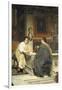 The Discourse, a Chat-Sir Lawrence Alma-Tadema-Framed Giclee Print