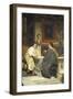 The Discourse, a Chat-Sir Lawrence Alma-Tadema-Framed Giclee Print