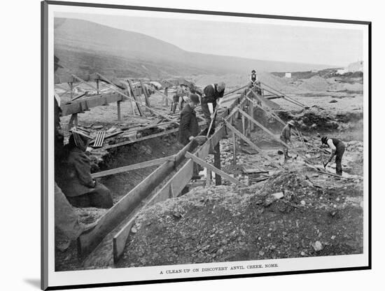 The Discovery Claim at Anvil Creek, Nome, Alaska, During the Gold Rush-null-Mounted Photographic Print