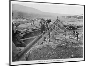 The Discovery Claim at Anvil Creek, Nome, Alaska, During the Gold Rush-null-Mounted Photographic Print