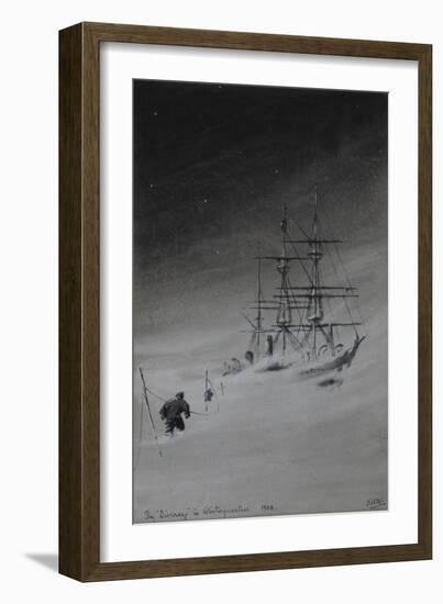 The 'Discovery' in Winterquarters, 1903-Edward Adrian Wilson-Framed Giclee Print