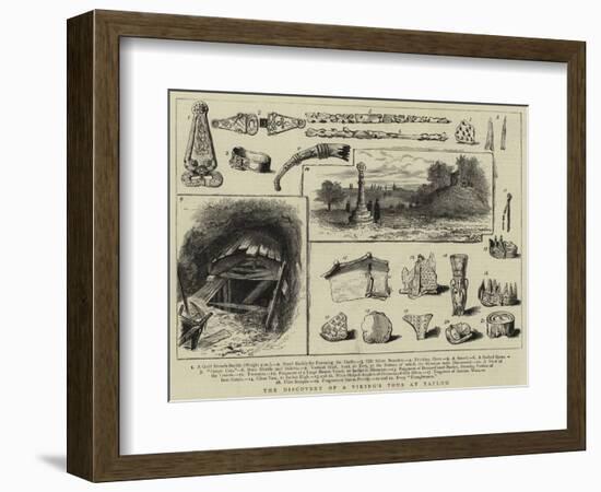 The Discovery of a Viking's Tomb at Taplow-null-Framed Giclee Print