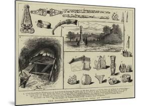 The Discovery of a Viking's Tomb at Taplow-null-Mounted Giclee Print