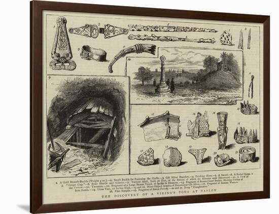 The Discovery of a Viking's Tomb at Taplow-null-Framed Giclee Print