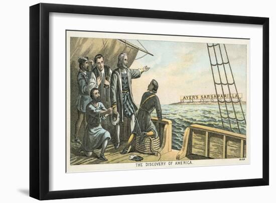 The Discovery of America-null-Framed Giclee Print