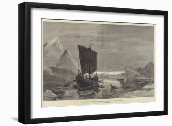 The Discovery of Greenland by King Eric the Red, Ad 983-null-Framed Giclee Print