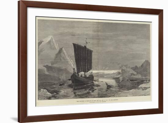 The Discovery of Greenland by King Eric the Red, Ad 983-null-Framed Giclee Print