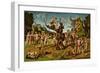 The Discovery of Honey by Bacchus, C.1499 (Tempera on Panel)-Piero di Cosimo-Framed Giclee Print