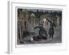 The Discovery of One of the Victims of the Whitechapel Murders-Clair Guyot-Framed Art Print