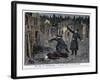 The Discovery of One of the Victims of the Whitechapel Murders-Clair Guyot-Framed Art Print