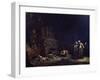 The Discovery of the Bodies of Pyramus and Thisbe, C.1630-35 (Oil on Copper)-Leonard Bramer-Framed Giclee Print