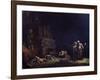 The Discovery of the Bodies of Pyramus and Thisbe, C.1630-35 (Oil on Copper)-Leonard Bramer-Framed Giclee Print