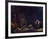 The Discovery of the Bodies of Pyramus and Thisbe, C.1630-35 (Oil on Copper)-Leonard Bramer-Framed Giclee Print