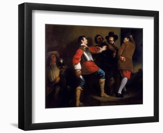 The Discovery of the Gunpowder Plot and the Taking of Guy Fawkes, C.1823-Henry Perronet Briggs-Framed Giclee Print