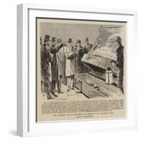 The Discovery of the Remains of Voltaire in the Pantheon, Paris-Paul Destez-Framed Giclee Print