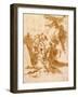 The Discovery of the Tomb of Punchinello-Giovanni Battista Tiepolo-Framed Giclee Print