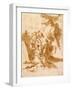 The Discovery of the Tomb of Punchinello-Giovanni Battista Tiepolo-Framed Giclee Print