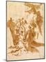 The Discovery of the Tomb of Punchinello-Giovanni Battista Tiepolo-Mounted Giclee Print