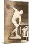 The Discus Thrower Statue-null-Mounted Art Print