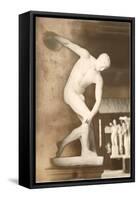 The Discus Thrower Statue-null-Framed Stretched Canvas