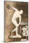 The Discus Thrower Statue-null-Mounted Art Print