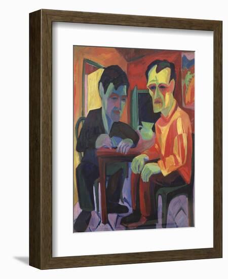 The Discussion, Circa 1925-Edgar Degas-Framed Giclee Print