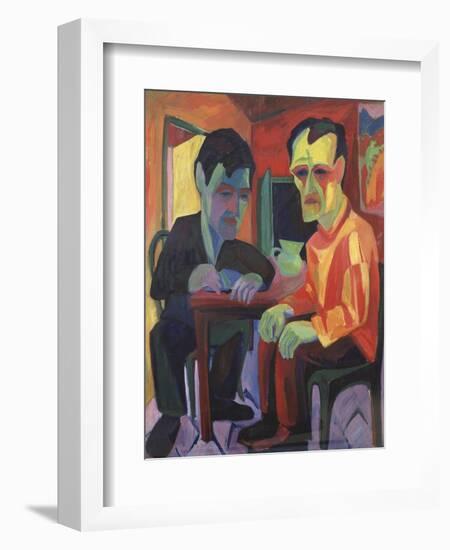 The Discussion, Circa 1925-Edgar Degas-Framed Giclee Print