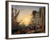 The Disembarkation of Cleopatra at Tarsus-Claude Lorraine-Framed Giclee Print