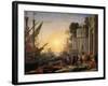 The Disembarkation of Cleopatra at Tarsus-Claude Lorraine-Framed Giclee Print