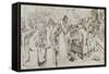 The Disentombment of Queen Matilda-John Everett Millais-Framed Stretched Canvas