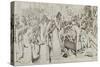 The Disentombment of Queen Matilda-John Everett Millais-Stretched Canvas