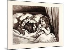 The Disguised Wolf-Gustave Dore-Mounted Giclee Print