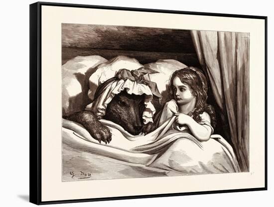 The Disguised Wolf-Gustave Dore-Framed Stretched Canvas