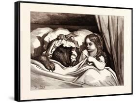 The Disguised Wolf-Gustave Dore-Framed Stretched Canvas