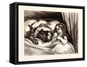 The Disguised Wolf-Gustave Dore-Framed Stretched Canvas