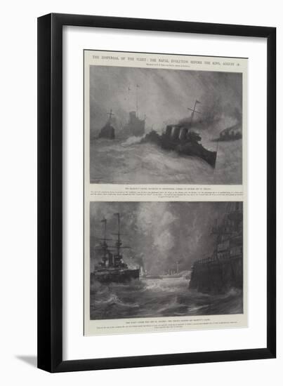 The Dispersal of the Fleet, the Naval Evolution before the King, 18 August-Fred T. Jane-Framed Giclee Print